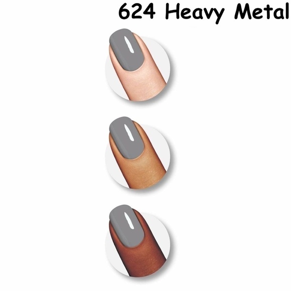 💖3/$15💖 Sally Hansen Hard as Nails Xtreme Wear Polish *624 Heavy Metal* - Picture 3 of 4